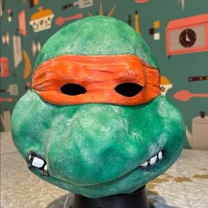 Vtg Teenage Mutant Ninja Turtles 1989 Raphael Mirage Studios Rubner Mask